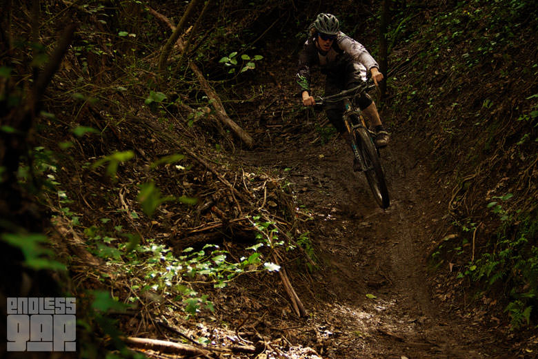 Joel Ducrot clearly enjoys to rip his Genius through the twisty Canyon corners.