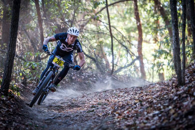 John Hauer took the skin suit approach to his race runs, and it paid off—the Santa Cruz local took the Pro Men’s win by 6.8 seconds after 20 minutes of racing. Photo: Called to Creation.