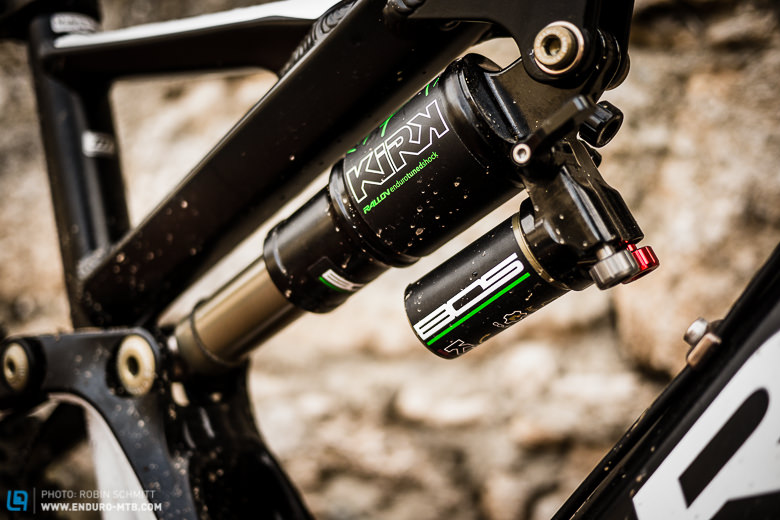 French's Finest: The new BOS KIRK rear shock is custom tuned for the Rallon and offers all adjustments you could wish for.