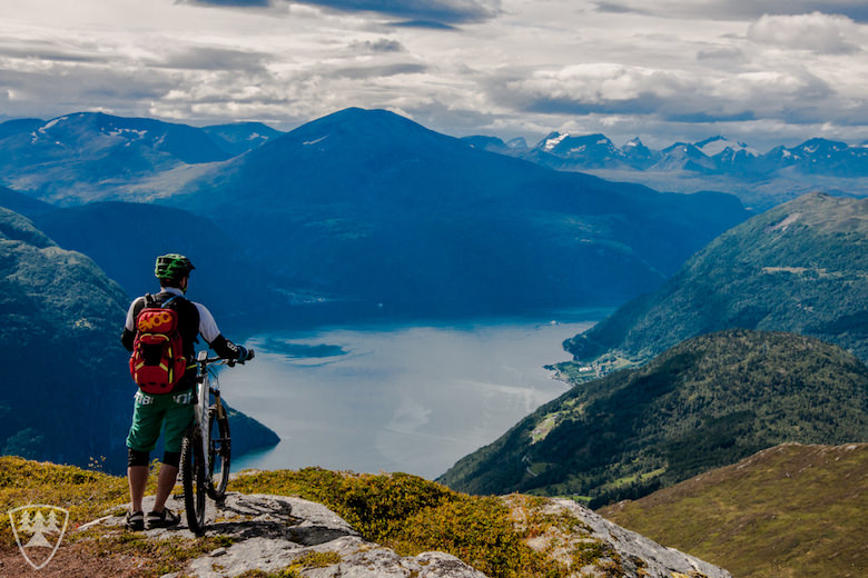 Blick zurück auf den Tafjord, der Traum jedes Bikers. 