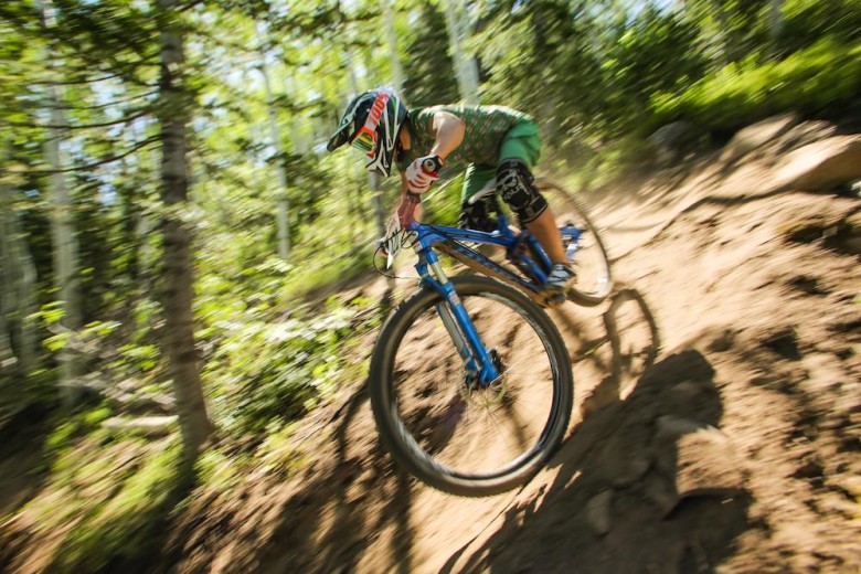 Steep, fast, and in the aspens in Steamboat Springs, CO. photo-Tim Murphy