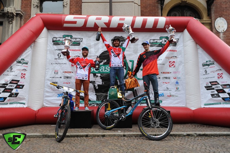 First 2014 Superenduro Powered By SRAM podium. We bet that this picture will be hanged on Lupato Bros bedroom wall.