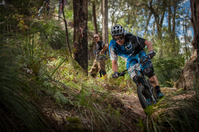 Michael Ronning, the DH Champion from QLD in form at Glenworth Valley.
