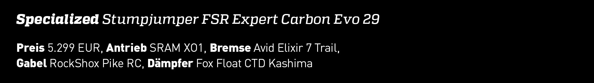 Weitere Modellvariante: Das Stumpjumper FSR Expert Carbon Evo 29