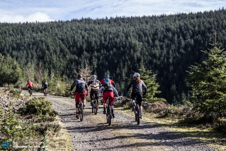 The transitions will mainly be on old forestry fire roads!  A good chance to catch up with old friends!  Don't dawdle too much though, with 600 riders,  times will be tight.
