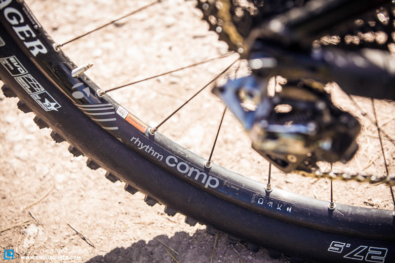 With 1910 gramm, the Bontrager Rhythm Cmp wheels have some potential for weight-tuning.