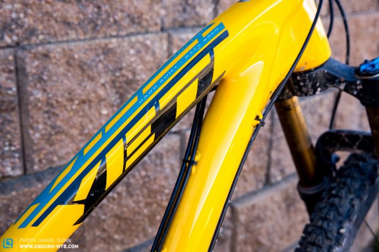 Graphics are cool on the Yeti. And again, that bright yellow attracts questions. 