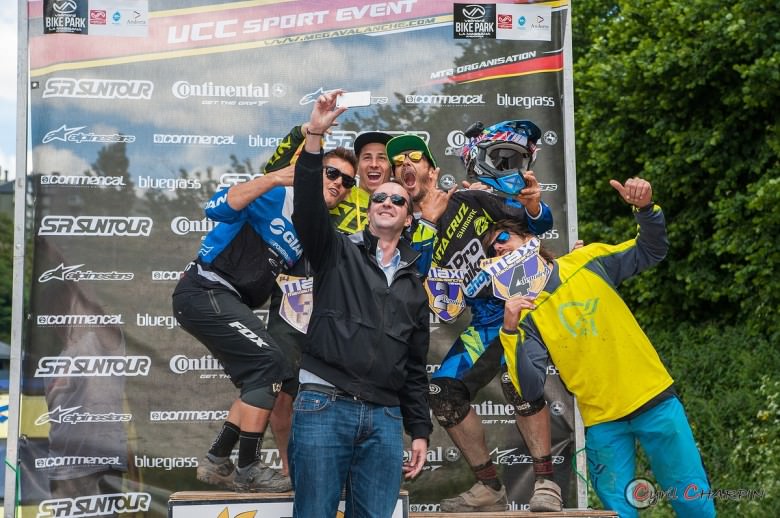 The weekends winners pose for a podium slefie.