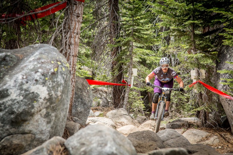Amy Morrison (Mike’s Bikes) fast riding made for a 1st place win in a stacked pro women’s field.