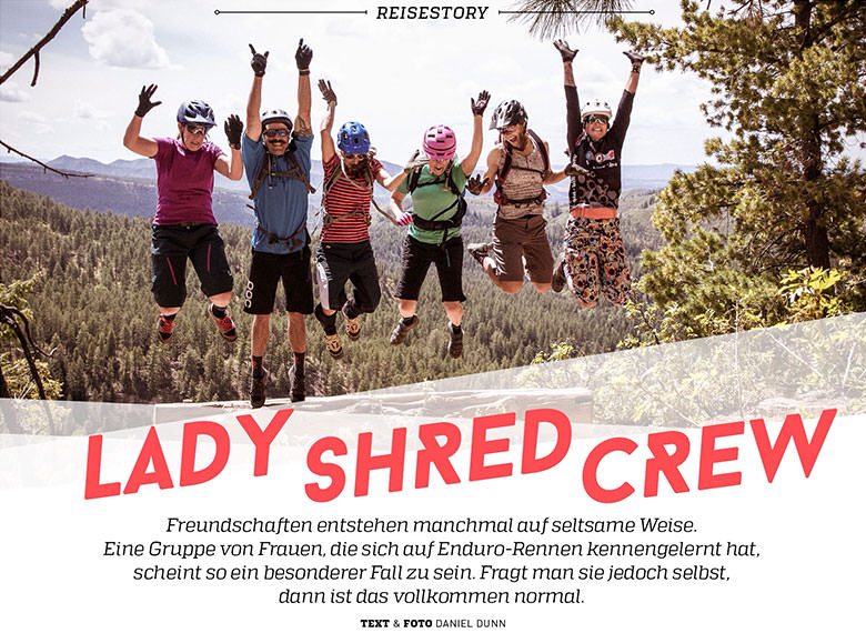 Unterwegs mit der Lady Shred Crew.