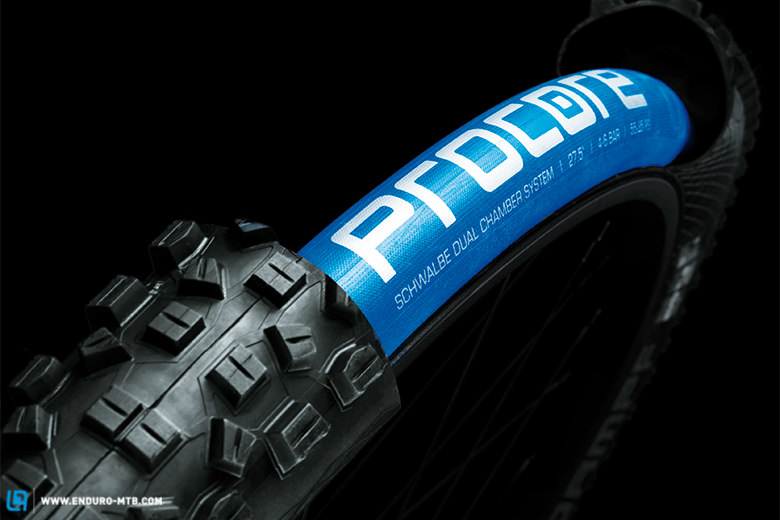 This view of an open tire gives the first insight into the system and the product name is also revealed.