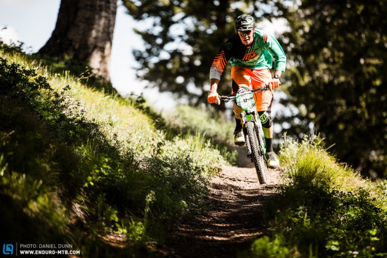 First year pro Dylan Crane came out swinging, fresh off a couple crashes at downhill National Champs last weekend. Another young rider to keep an eye out for on the American race circuit. 