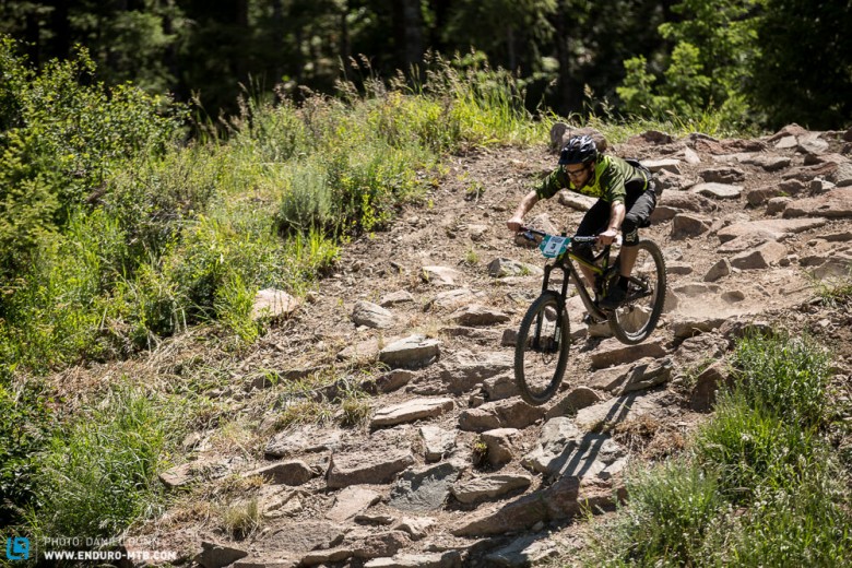 During this stage, Devinci rider Mason Bond would go down and require stitches to his hand, but nothing would stop him from completely stomping the final rock garden. 