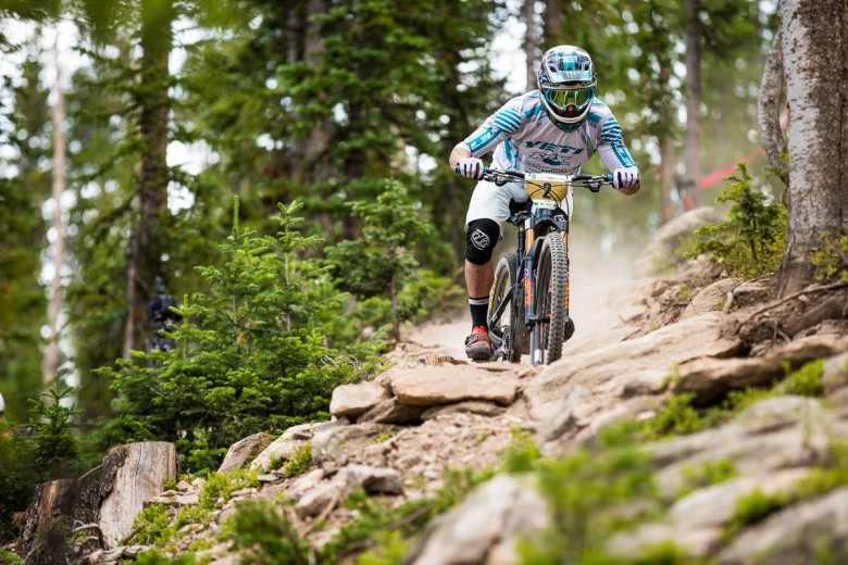 Stage 7, Trestle Downhill, taking it easy. Graves enjoys racing in Colorado. 