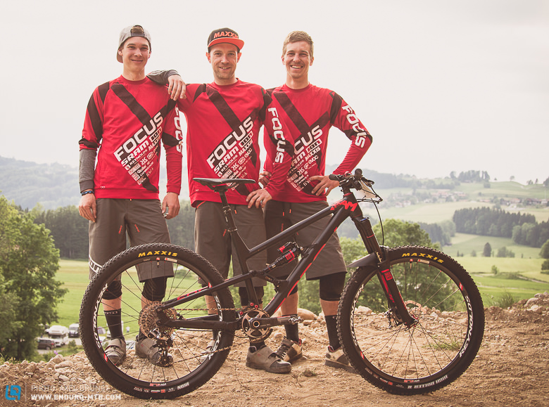 Das Focus Trail Team. [v.l.n.r.] Tobias Reiser, Fabian Scholz, Markus Reiser