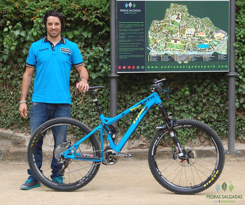 Marco and his brand-new Berg Cycles.