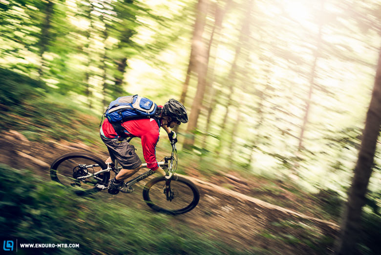Riding on local trails is as much fun as shredding in the alps. Generally the Magix loves the speed!