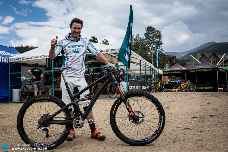And when the dust had settled, Jared Graves was a happy man, with a new shiny bike, taking the win at the Enduro World Series, Winter Park, Colorado stop. Congrats!
