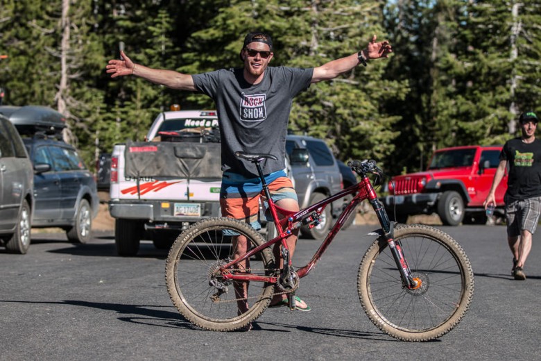 "KrunkShoxx" lives in Bend, and loves these trails. Good on ya!