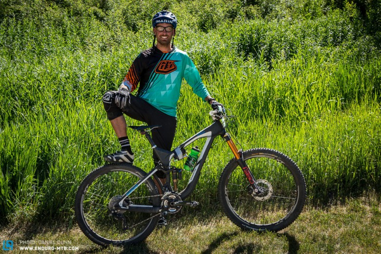 Craig Harvey with the Marin Attack Trail Pro.