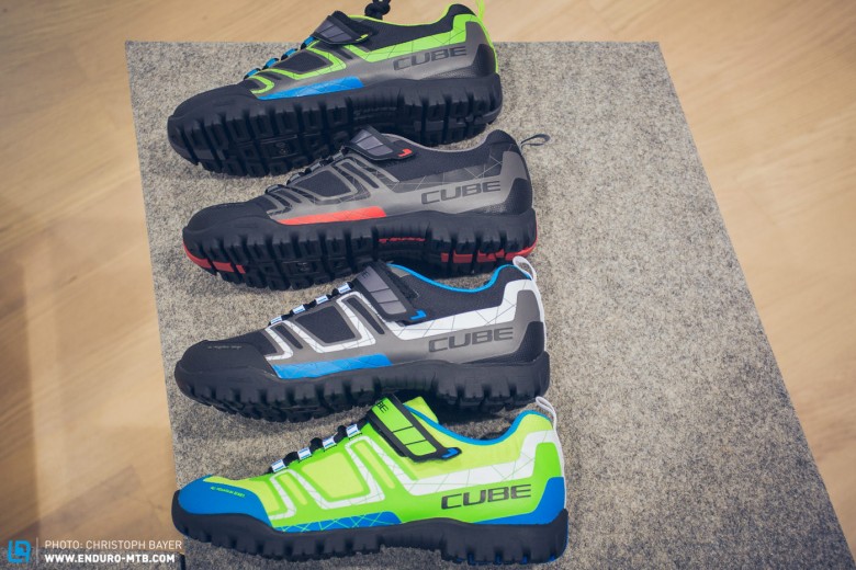 Die vier Farbvarianten des All Mountain Schuhs im Überblick.