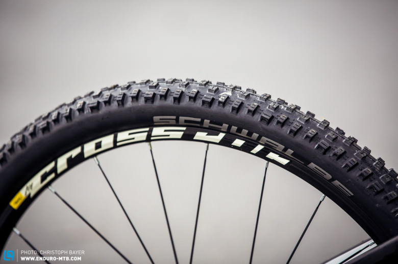 The new Schwalbe Nobby Nic combines low rolling friction with good traction. 