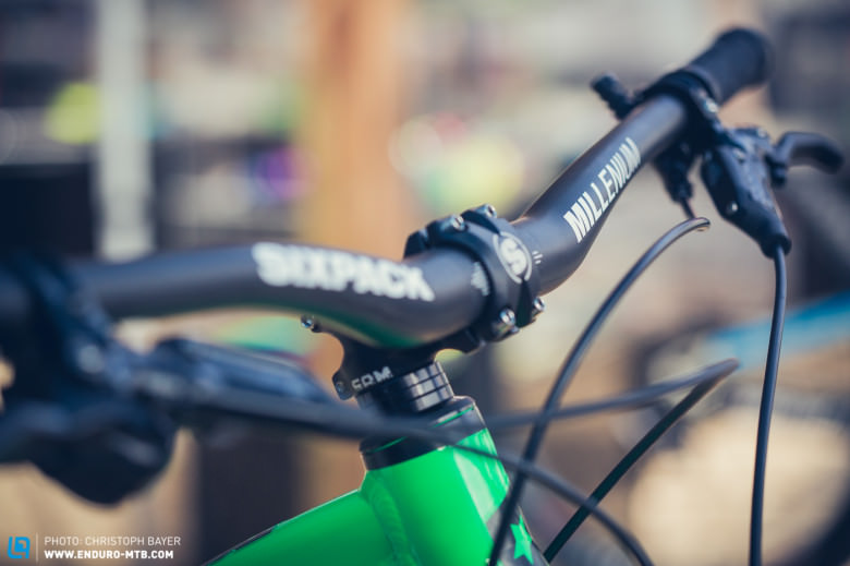 The well-designed Sixpack Carbon handlebar.