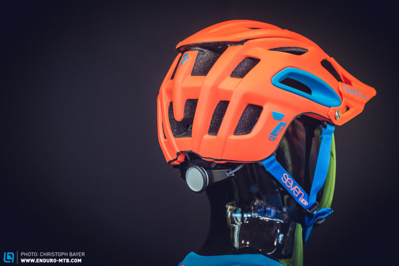 The helmet is long at the back for maximum protection. 