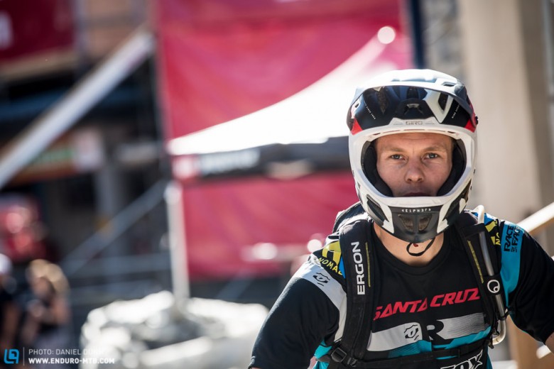 The eye of the tiger is strong with this one. Chris Johnston of the Nomads is excited to be racing again, and on his adopted home soil of Whistler. Getting engaged only days before the race rounded out his big weekend. 