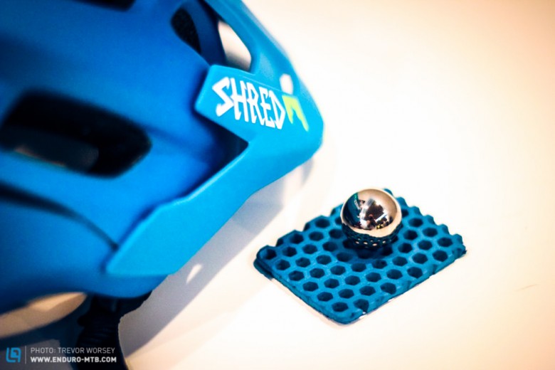 Shreds demo of the new NOSHOCK was certainly impressive, the ball bearing stopping dead when dropped from a height.