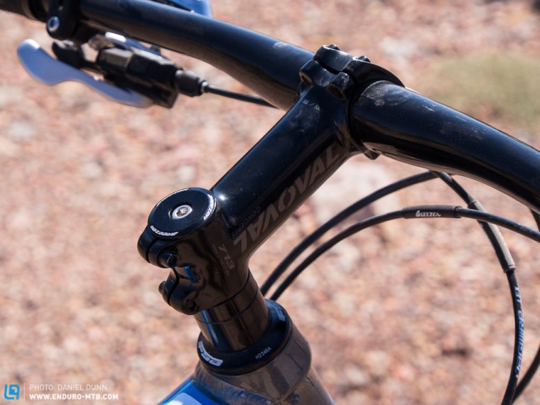 70º head tube angle and long stem should make the Supercell an excellent climber. 