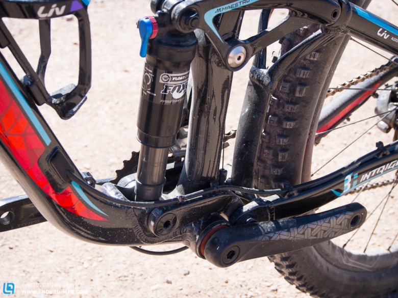 Giant designed Maestro suspension equipped with Fox Float CTD shock. 