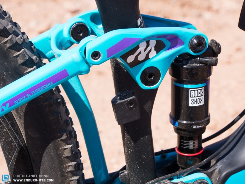Rock Shox Monarch RT3 rear shock should keep the bike pedaling smoothly. 