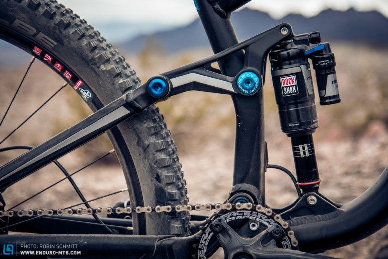 The new suspension system is supposed to help reduce pedal bob, so Transition have named it Giddy Up.
