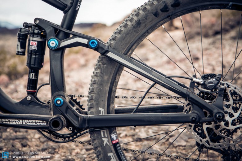 Transition has engineered the suspension kinematics in order to improve pedaling efficiency, without sacrificing small bump sensitivity, or fun.