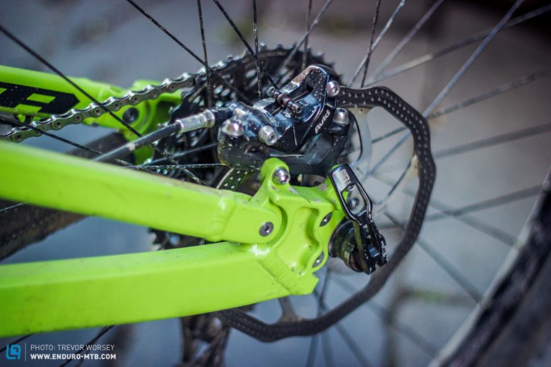 Avid XO Trail brakes are powerful and reliable.