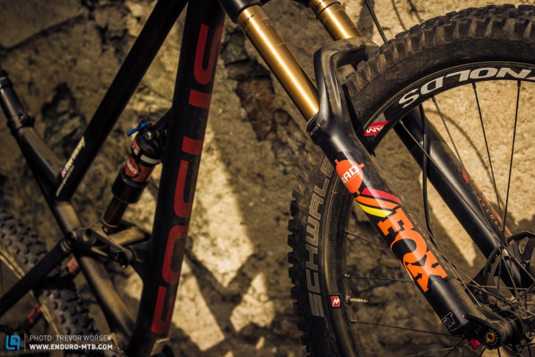 The RAD 34 fork was incredibly active over small bumps, but remained high in its travel.