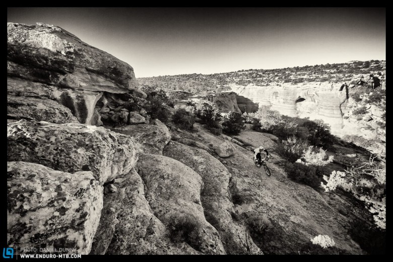 Riding through, and on the edge of, canyons is one of the many unique aspects of Moab. 