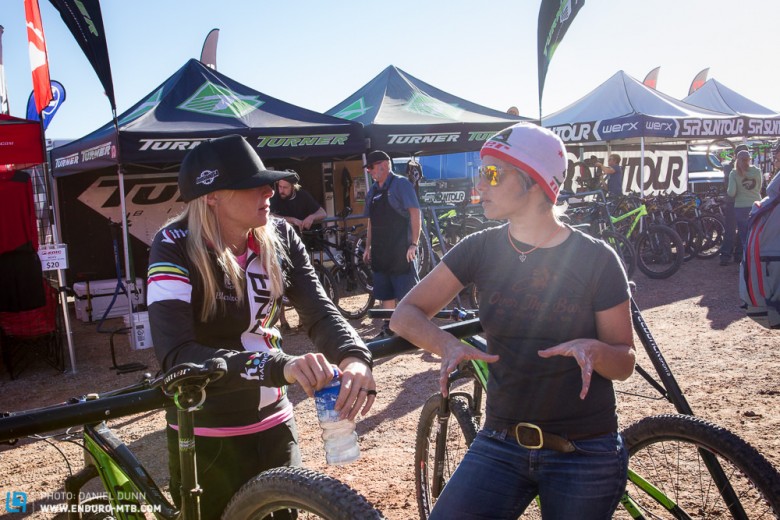 Carla from Niner was stoked to answer questions about her very popular bikes. Lots of folks love this California/Colorado company. 