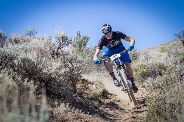 Nick Ducharme charging the desert singletrack. Ducharme landed 5th place / Cat 1  in the series overall. Photo: Called to Creation.