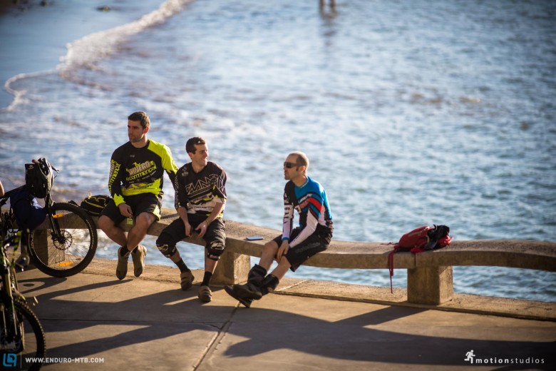 Nach dem ersten Renntag konnten die Teilnehmer bei bestem Wetter am Meer  entspannen  