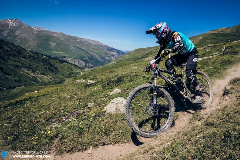 Valentina races for Ibis Cycles, and put down some fast times in the 2014 EWS