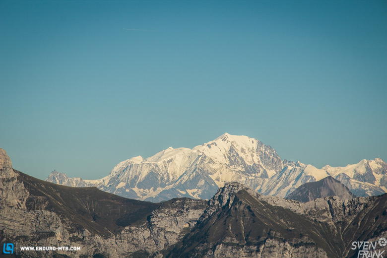 Le Mont Blanc – höchster Berg Europas und dieses Mal sogar ohne ein einziges Wölkchen