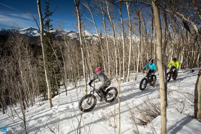 Winter riding takes on a whole new meaning when you're on four inch wide tires. 