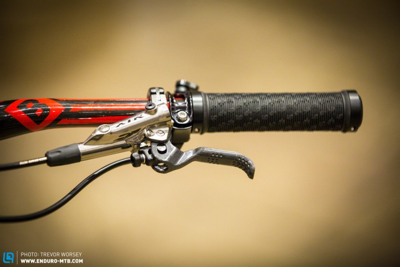 Shimano XTR brakes are powerful stoppers