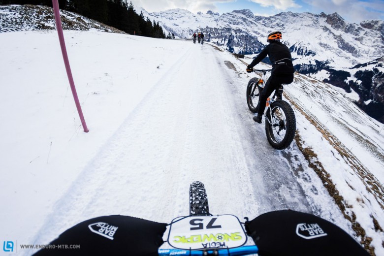 View from rider's cockpit during stage 2 and 3, Foto: Snow Epic / Marc Gasch 