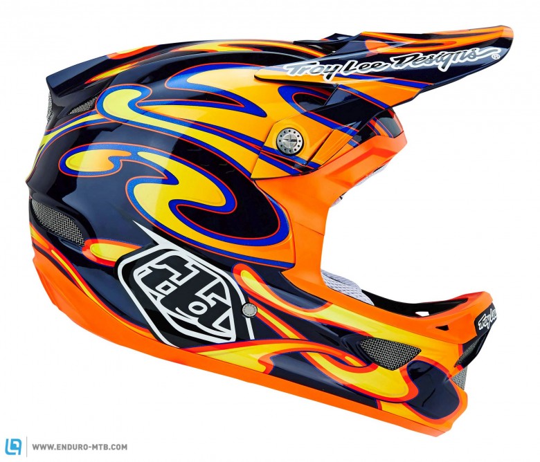 Troy Lee's helmets have always had loud graphics. 2015 is no different.