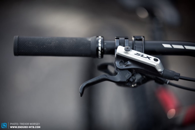 Braking is handled by the reliable Shimano SLX brakes