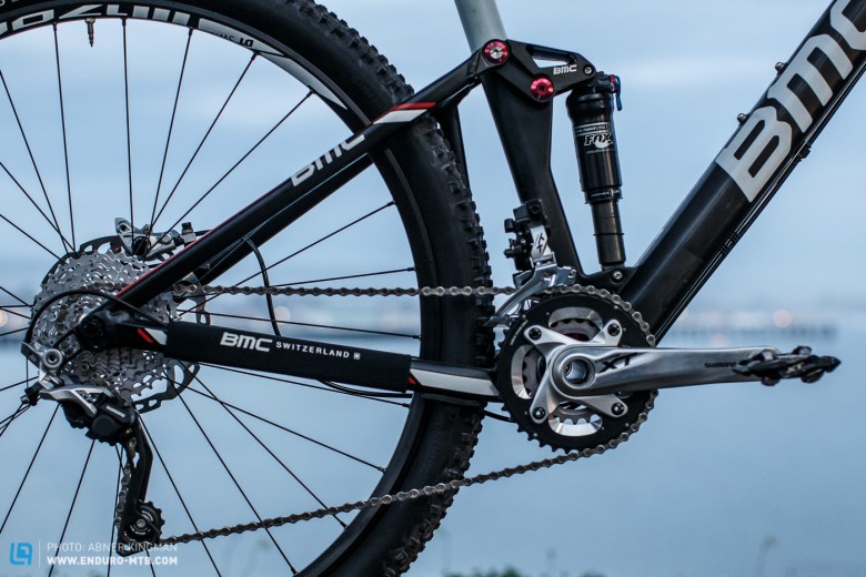 Shifting and braking duties are handled by the reliable and versatile Shimano XT.