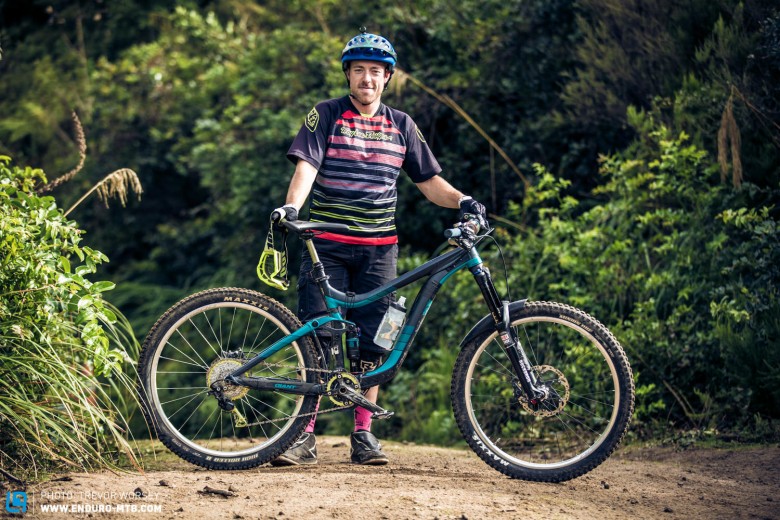 UK rider Adam Wight had travelled round the globe to take part in the race on his Giant Reign
